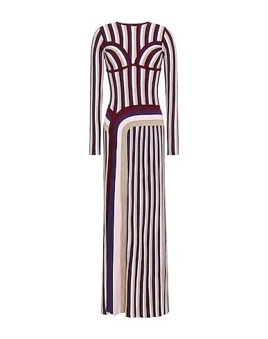 Burgundy Knitted Long dress
