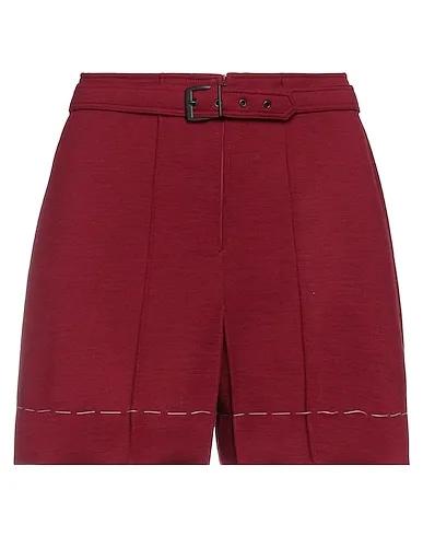 Burgundy Knitted Shorts & Bermuda