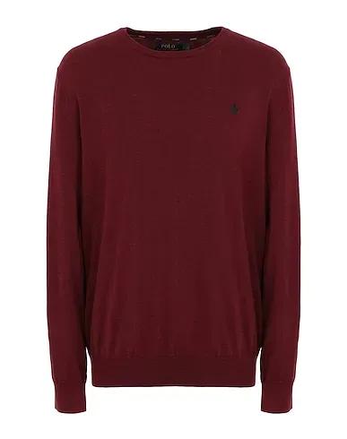 Burgundy Knitted Sweater SLIM FIT COTTON SWEATER
