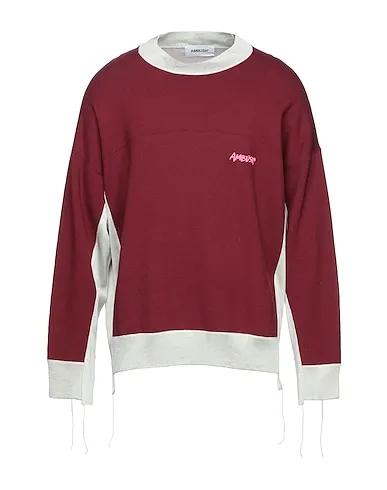 Burgundy Knitted Sweatshirt