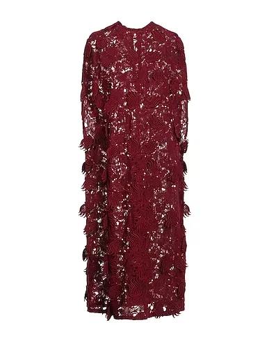 Burgundy Lace Midi dress