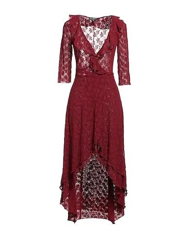 Burgundy Lace Short dress
