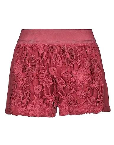 Burgundy Lace Shorts & Bermuda
