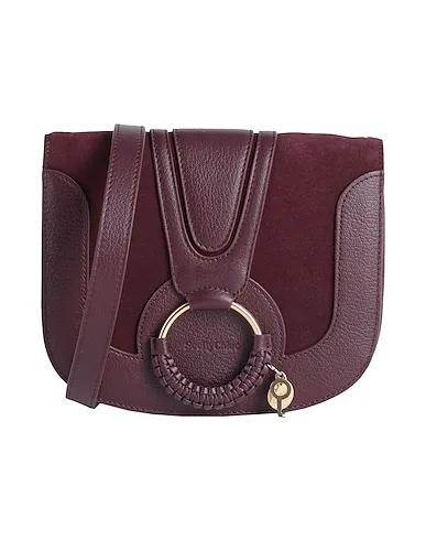 Burgundy Leather Cross-body bags