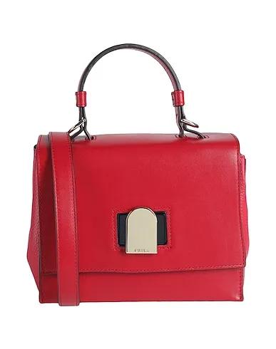 Burgundy Leather Handbag FURLA EMMA MINI TOP HANDLE
