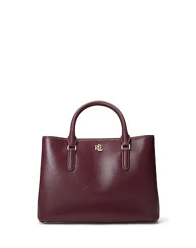 Burgundy Leather Handbag LEATHER SMALL MARCY SATCHEL
