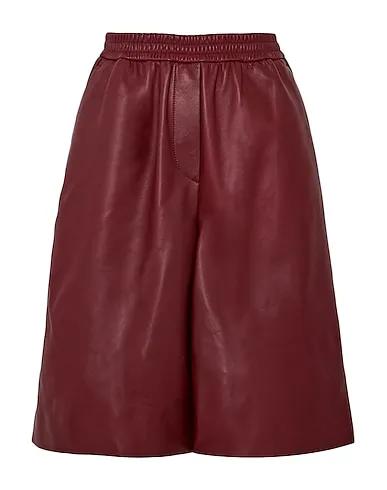 Burgundy Leather Leather pant