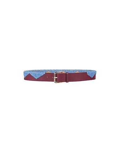 Burgundy Leather Regular belt