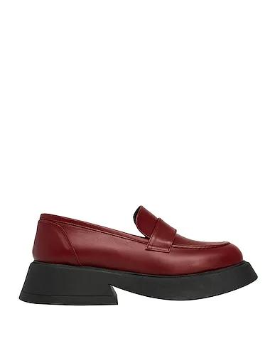 Burgundy Loafers LEATHER LUG SOLE LOAFERS
