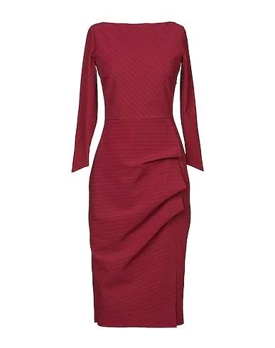 Burgundy Midi dress