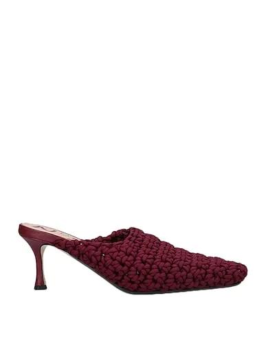 Burgundy Mules and clogs