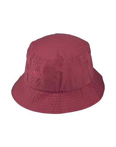 Burgundy Plain weave Hat