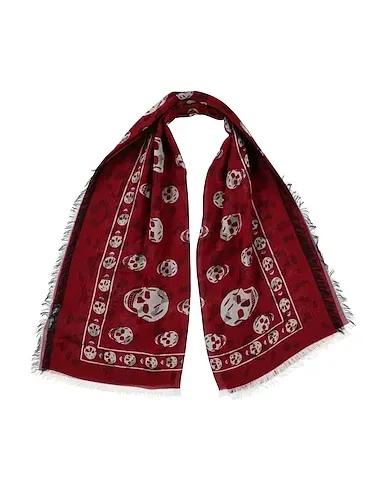 Burgundy Plain weave Scarves and foulards