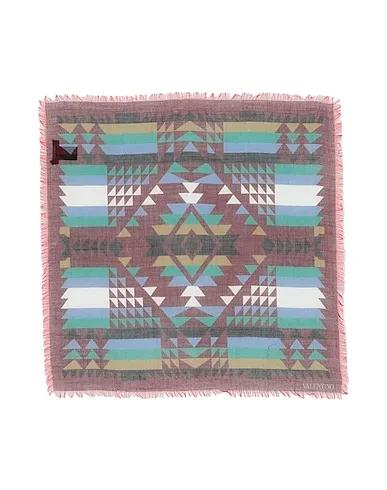 Burgundy Plain weave Scarves and foulards