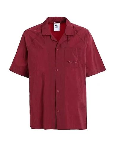 Burgundy Solid color shirt RIFTA Metro SS Shirt
