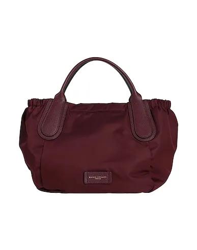 Burgundy Techno fabric Handbag