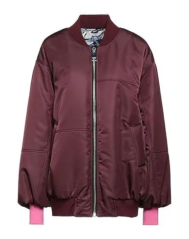 Burgundy Techno fabric Shell  jacket