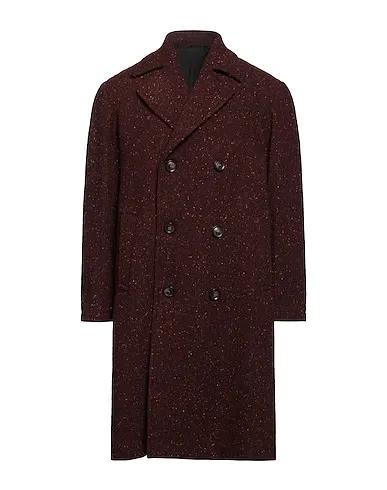 Burgundy Tweed Coat