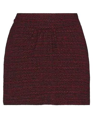 Burgundy Tweed Mini skirt
