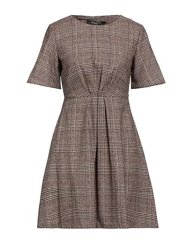 Burgundy Tweed Short dress