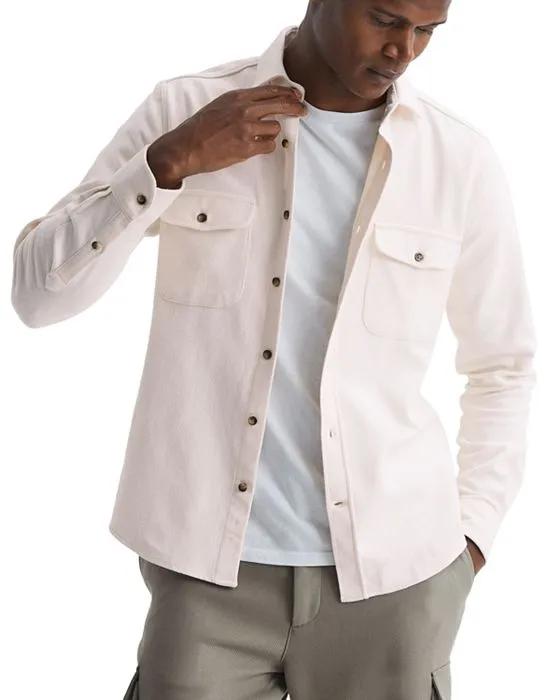 Burley Long Sleeved Textured Twin Pocket Button Down Shirt  
