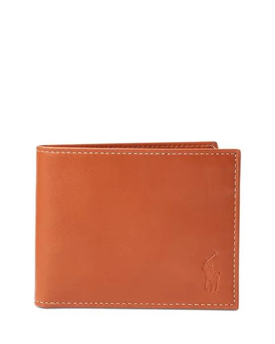 Burnished Leather Bifold Wallet