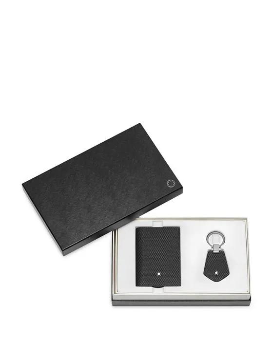 Business Card Holder & Key Fob Gift Set 