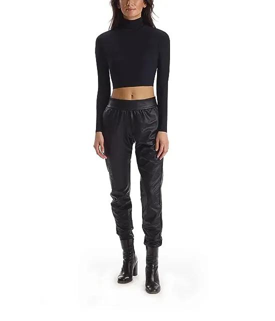 Butter Long Sleeve Cropped Turtleneck TS16