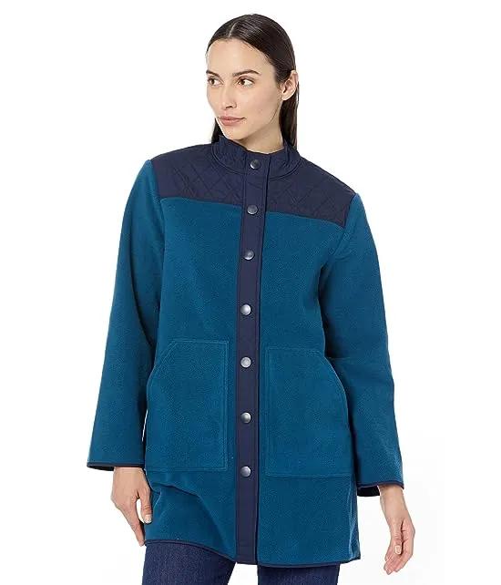 Button-Down Fleece Coat