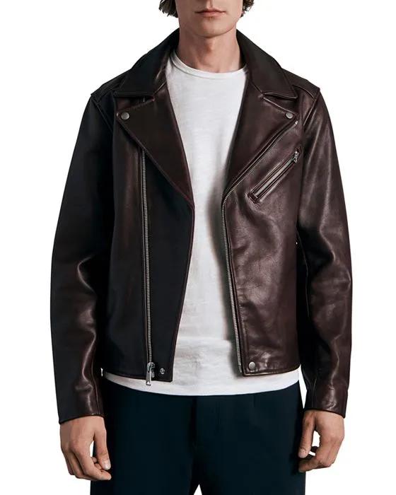 Buzz Leather Relaxed Fit Biker Jacket 