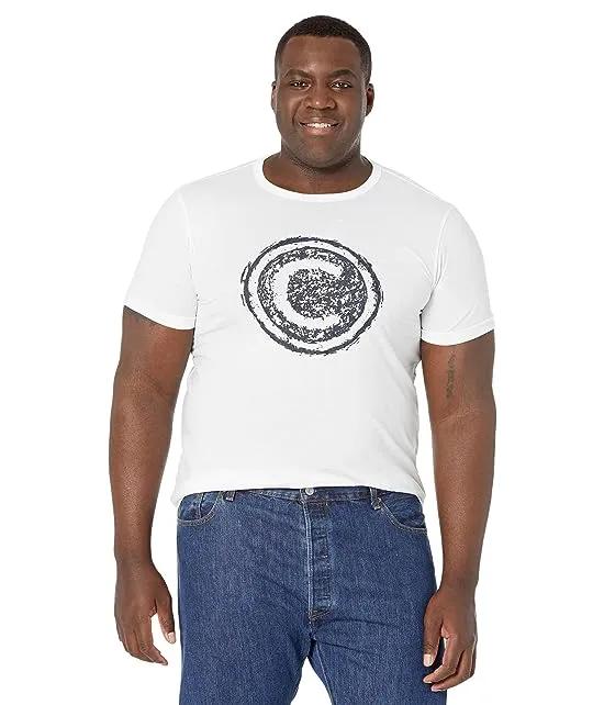 C Print Short Sleeve Jersey T-Shirt