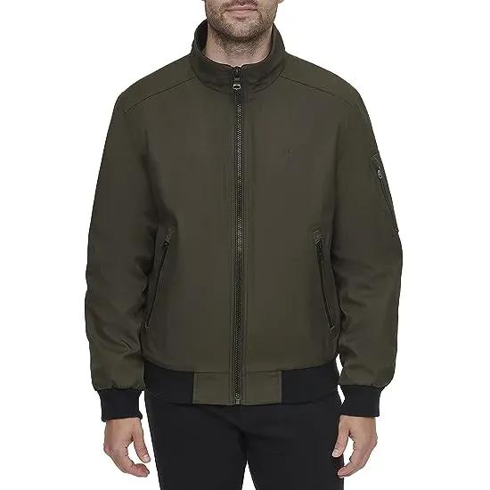 Calvin Klein Men's Water and Wind Resistant Rip Stop Bomber jacket (Standard and Big & Tall)