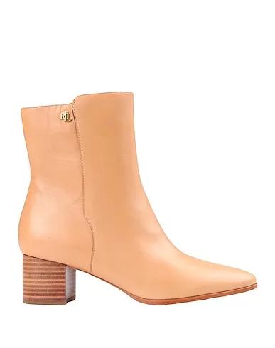 Camel Ankle boot WENDEY BURNISHED LEATHER BOOTIE
