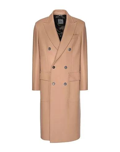 Camel Baize Coat WOOL BLEND DOUBLE-BREASTED OVERCOAT
