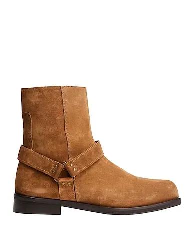 Camel Boots LEATHER BOOTS W/ DOUBLE CHAIN STRAPS


