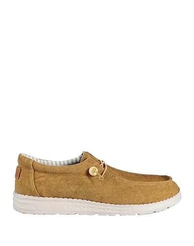 Camel Canvas Loafers