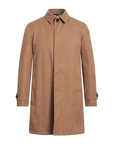 Camel Cotton twill Full-length jacket