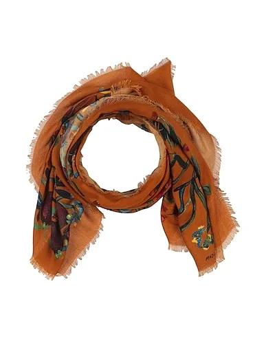 Camel Cotton twill Scarves and foulards