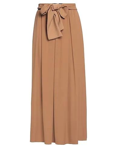 Camel Crêpe Maxi Skirts