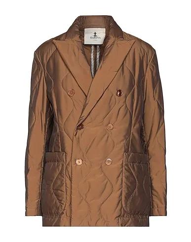 Camel Double breasted pea coat