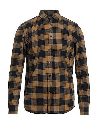 Camel Flannel Checked shirt