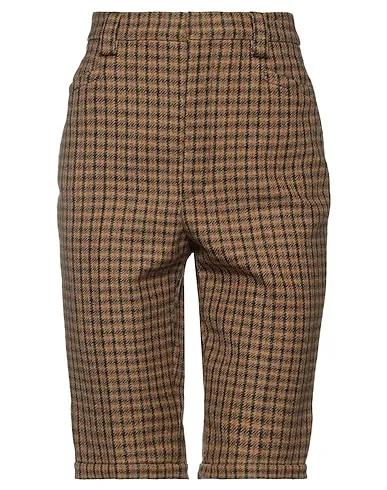 Camel Flannel Shorts & Bermuda