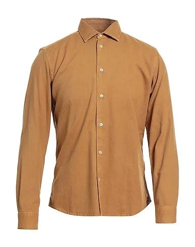 Camel Flannel Solid color shirt