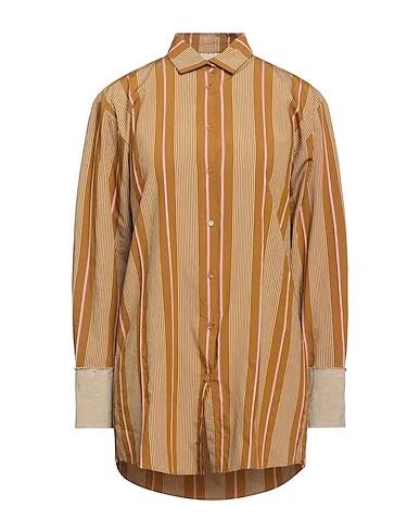 Camel Grosgrain Striped shirt