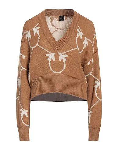 Camel Jacquard Sweater