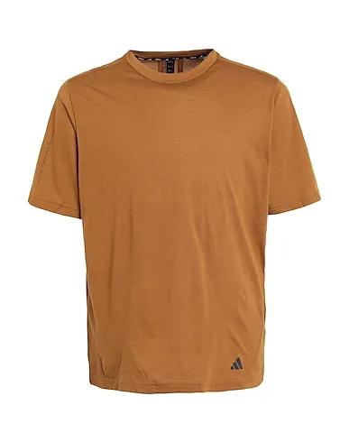 Camel Jersey Basic T-shirt YOGA BASE TRAINING T-SHIRT
