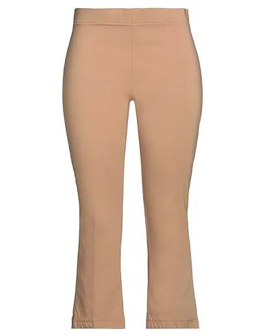 Camel Jersey Cropped pants & culottes