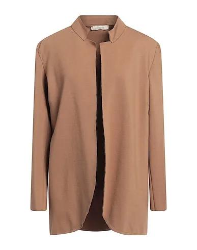 Camel Jersey Full-length jacket