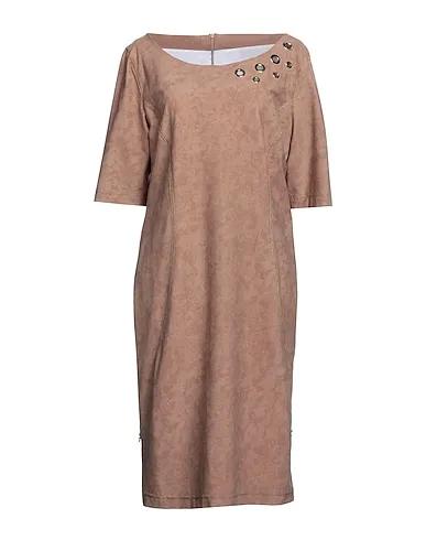 Camel Jersey Midi dress