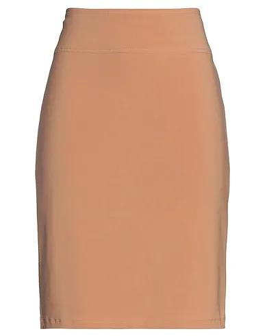 Camel Jersey Mini skirt